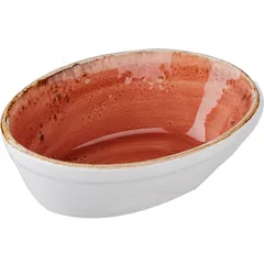 Oval baking dish “Kraft Terracotta”  porcelain  370ml ,H=55,L=155,B=105mm terracotta