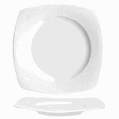 Тарелка «Жансан» квадратная фарфор ,L=25,5,B=25,5см белый