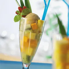 Креманка «Рок Бар» стекло 380мл D=85/74,H=180мм прозр., изображение 2