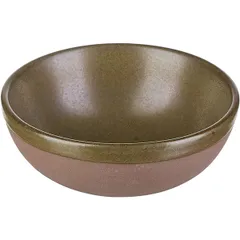 Salad bowl “Serfis” ceramics D=13,H=5cm gray,green.