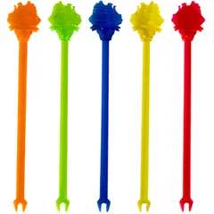Cocktail stirrers “Ship” with fork[100pcs] plastic ,L=15.5cm multi-colored.