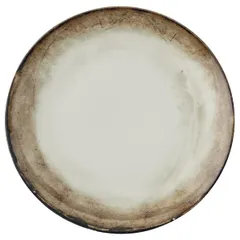 Тарелка «Шэйд» фарфор D=27,5см белый,коричнев.