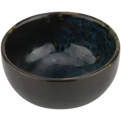 Container for snacks “Phobos” ceramics 250ml D=95,H=60mm black,blue