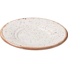 Блюдце «Пунто Бьянка» универсальное фарфор D=150/70,H=11мм белый,черный, изображение 2