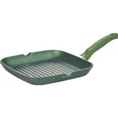 Grill pan square "D.Green" aluminium.cast ,H=37,L=260,B=260mm green.