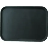 Поднос «Проотель» прорезиненный прямоугольный пластик ,L=41,B=30,5см черный