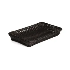 Корзина для хлеба «Фрэймс» плетеная полипроп. ,H=70,L=325,B=265мм черный дуб