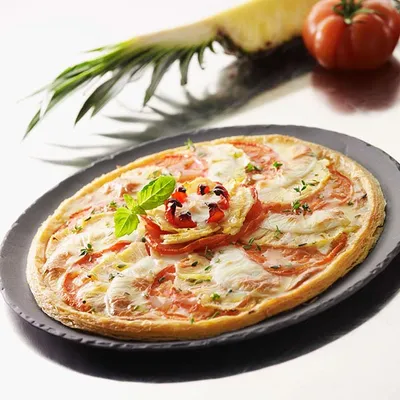 Блюдо для пиццы «Базальт» керамика D=285,H=20мм черный,матовый, изображение 4