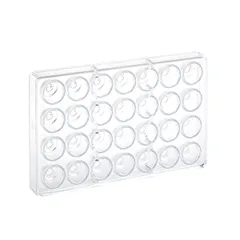 Форма для шоколада [28 ячеек] поликарбонат ,H=26,L=275,B=175мм прозр.