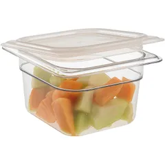 Гастроемкость GN 1/6 поликарбонат 1,6л ,H=10,L=17,6,B=16,2см прозр., изображение 2