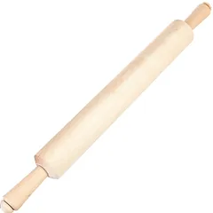 Rolling pin with rotating handle  birch  D=7, L=60/40cm  wood.