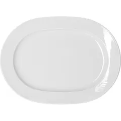 Блюдо «Карат» овальное фарфор ,L=32,5,B=25,5см белый
