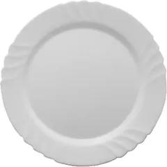 Dish “Ebro” round  glass  D=320, H=25mm  white