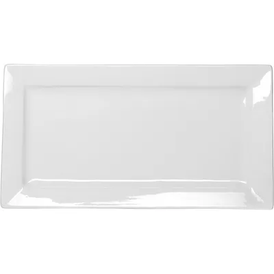 Блюдо «Кунстверк» прямоугольное фарфор ,H=16,L=370,B=200мм белый, Длина (мм): 370