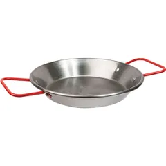 Paella pan blue steel D=22,H=8,L=33,B=23cm