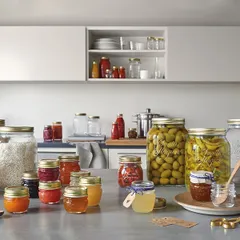 Банка «Кватро Стаджони» круглая с крышкой стекло 3,175л D=16,H=21,8см прозр., изображение 2