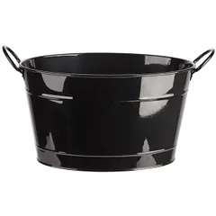 Ведро для шампанского на 4 бутылки металл 13,8л ,H=22,7,L=40/32,B=27,5см черный