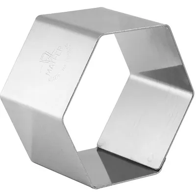 Форма кондитерская «Шестиугольник»[4шт] сталь нерж. ,H=4,L=7,B=7см