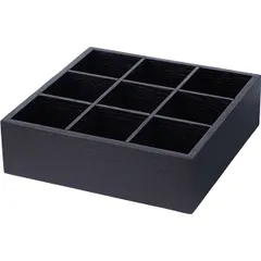 Органайзер для чайных пакетиков дуб ,H=80,L=272,B=272мм черный