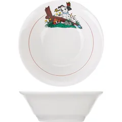 Salad bowl “Dalmatians” porcelain 360ml D=14,H=5cm white