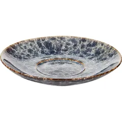 Блюдце «Стоун» фарфор D=150/62мм сине-серый, изображение 3