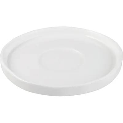 Блюдце «Эггшелл» с бортом фарфор D=13,5см белый, изображение 2