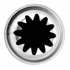 Насадка кондитерская «12-конечная звезда» сталь нерж. D=35/22,H=45мм металлич.