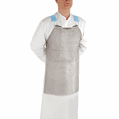 Butcher's protective apron stainless steel ,L=75,B=55cm metal.