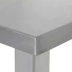 Стол производственный «Base» без борта сталь нерж.,сталь оцинк. ,H=86,L=120,B=70см металлич., изображение 4