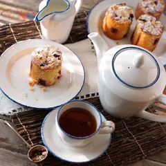 Чашка чайная «Блю Дэппл» фарфор 228мл D=90/44,H=72мм белый,синий, изображение 3