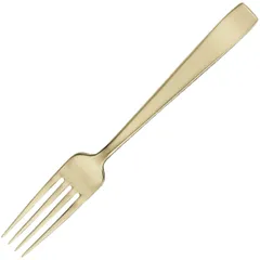 Table fork “Flat”  stainless steel , L=20.4 cm  champagne