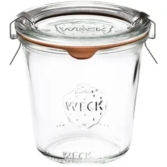 Jar with lid glass D=8,H=9cm