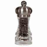 Мельница для перца акрил,сталь D=45,H=110мм прозр.,металлич.