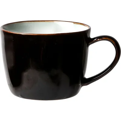 Чашка чайная «Плато» фарфор 190мл D=80,H=62мм черный,белый