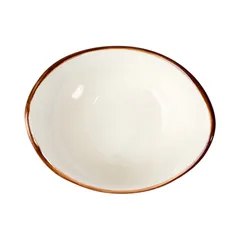 Салатник «Париж» фарфор 120мл ,H=60,L=125,B=95мм белый,коричнев., Объем по данным поставщика (мл): 120, изображение 2