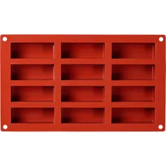 Форма кондитерская  прямоугольная [12 ячеек] силикон ,H=30,L=79,B=29мм