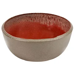 Salad bowl concrete D=15,H=6cm red,gray