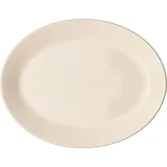 Блюдо «Айвори» овальное фарфор ,H=20,L=280,B=215мм слон.кость