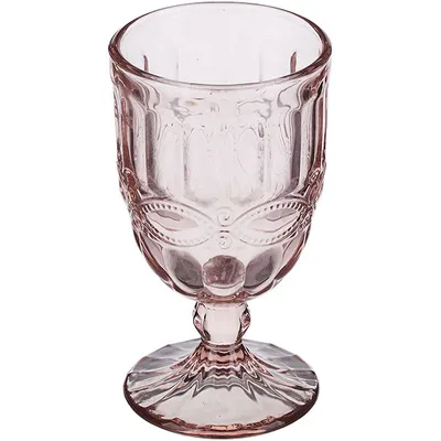 Бокал для вина «Соланж» стекло 275мл D=80,H=146мм розов., Цвет: Розовый, изображение 2