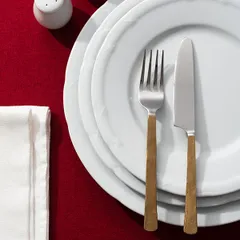 Нож столовый «Концепт №9» сталь нерж. ,L=23см золотой,серебрист., изображение 2