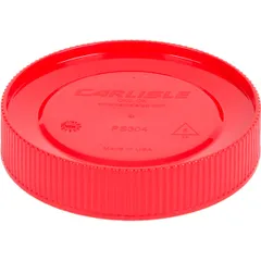 Lid for juice container  polyethylene  D=89mm  red