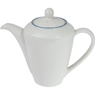 Чайник заварочный «Блю Дэппл» фарфор 0,85л белый,синий, изображение 3