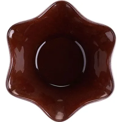 Креманка «Крок» стекло 200мл D=115/55,H=50мм коричнев., изображение 2