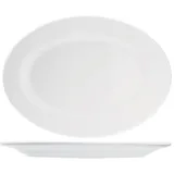 Блюдо овальное «Кунстверк» фарфор ,H=30,L=455,B=305мм белый