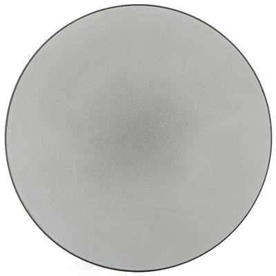 Тарелка «Экинокс» мелкая керамика D=24,H=3см серый