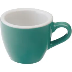 Coffee cup “Egg”  porcelain  80 ml  turquoise.