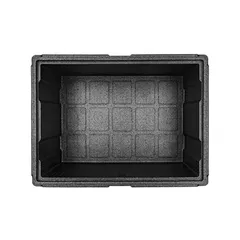 Термоконтейнер «Про» до 80 кг полипроп. 109л ,H=39,L=80,B=60см черный, изображение 2