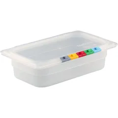 Gastronorm container (1/4) without lid  polyprop.  1.7 l , H=65, L=265, B=162mm  transparent.