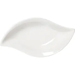 Салатник «Кунстверк» лист фарфор 200мл ,H=3,L=19,B=10см белый, изображение 2