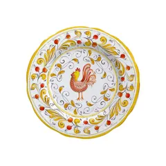 Тарелка «В.Виена» фарфор D=16см белый,желт.